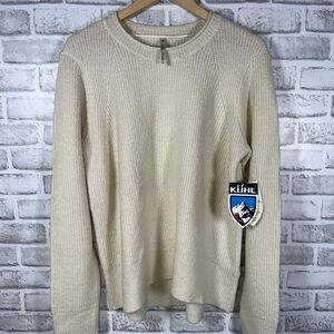 NWT KUHL cream Acrylic Wool Blend Sweater Womens L